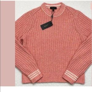 Rag & Bone. grey/red. cheryl-crew-knit